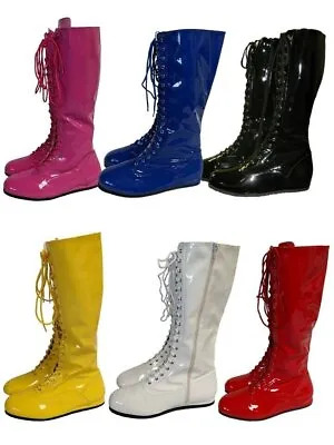 Pro Wrestling Lace-Up Costume Boots - Choice Of Color • $49.99