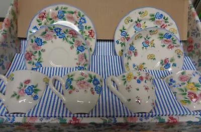 NOS Vintage Laura Ashley Hazelbury Luncheon Tea Set In Original Box • $49.99