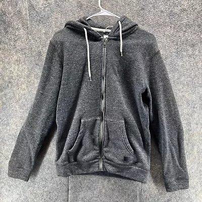 Quicksilver Sweater Men Small Adult Gray Hoodie Full Zip Hoodie Sweatshirt • $13.41