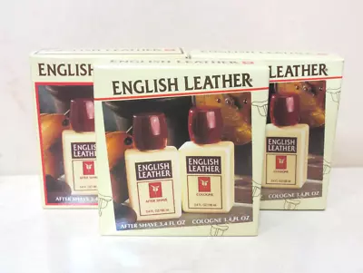 English Leather After Shave & Cologne 3.4 Oz Each Boxed (lot Of 3) • $33