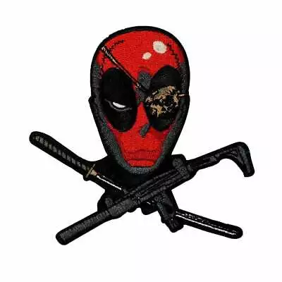 Deadpool Cross Embroidered Iron On Patch - Marvel Comics   051-U • $6.95