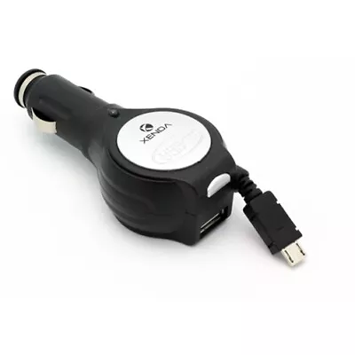 $8.43 • Buy Retractable Car DC Power Adapter Plug-in Charger USB Port For Cell Phones