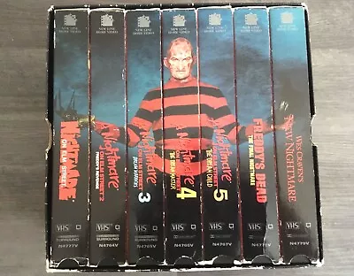 The Nightmare On Elm Street Collection On VHS 7-Tape Set Freddy Krueger • $90