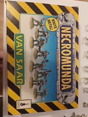 GW 1995 Necromunda Classic Edition Van Saar Gang Metal With Box Extra Miniatures • £150