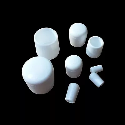  Ferrules Plastic End Caps Rods Wires Cables Tubes Pipes Finishing / White  • £6.16