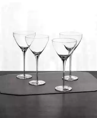 Hotel Collection Black Stem Martini Glasses Set Of 4   NEW!!!!! • $39.99