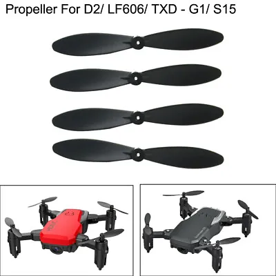 4pcs Propeller Blades For D2/ LF606/ G1/ S15 Mini Rc Quadcopter Drone ABS UK • £2.15