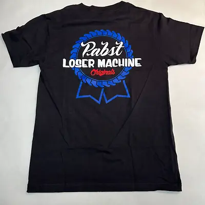 Loser Machine X Pabst Blue Ribbon Men's T-Shirt Century Black Size S NWT • $15