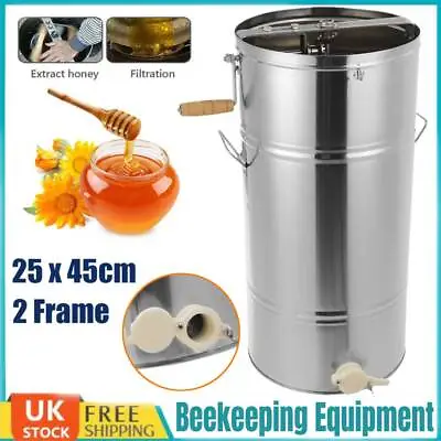 Stainless Steel Portable Honey Extractor - Manual Press Machine - Beekeeping UK • £46.79