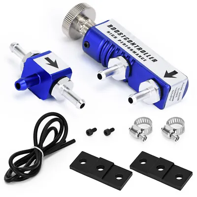 1-30psi Manual Turbo Charger Boost Controller Control With Vacuum Hose Blue • $25.99