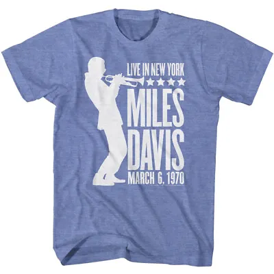 Miles Davis Live In New York March 6 1970 Men's T Shirt Jazz Band Tour Merch • £39.89