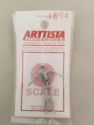 Arttista #1604 - Skeleton / Halloween Figure - O Scale Figure - Model Trains NEW • $8.79