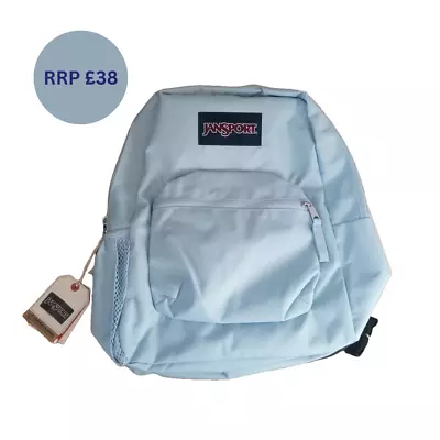 New RRP£38 JanSport Cross Town Backpack Bag Blue Dusk 26 L • £28.55