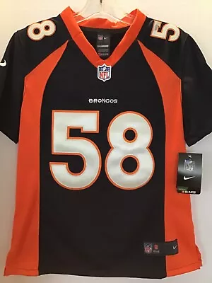 NFL Denver Broncos Nike On Field Jersey #58 Von Miller Kid’s S 8-10 New With Tag • $35