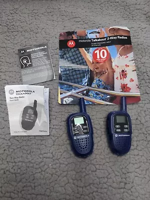 2 Motorola Talkabout FV300 Two Way Radio Blue  • $12.99