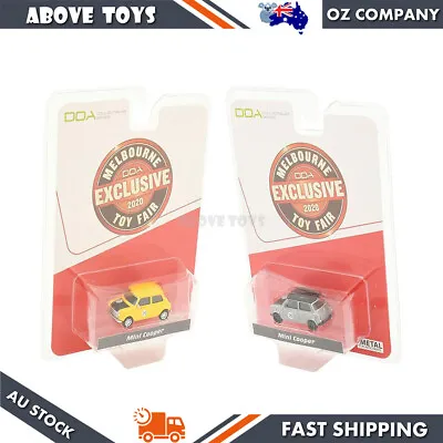 DDA 1:64 #20 Mini Cooper 2020 Melbourne Toyfair Exclusive Grey/Yellow 2 Options • $35.69