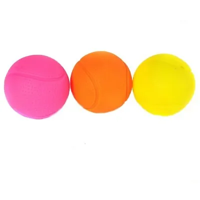 £7.99 • Buy Happy Pet Glow Balls Dog Toy 1 Or 3 Pack Bright Coloured Vinyl Outdoor Puppy Fun