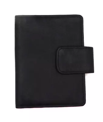 Genuine Leather Vtg Wallet Bifold With Snap Button Closure Small • $14