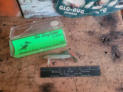 Rare Vintage Mitchell Kingfisher Lure And Box - Lure In Unfished! • $39.95