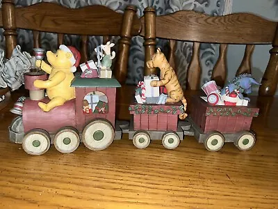 Disney Vtg Winnie The Pooh Michel & Co Xmas Train Centerpiece  Rare • $139.89