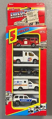 1990 VTG Majorette Emergency Services 5 Toy Cars Truck W/ Original Box FRANCE • $17.75