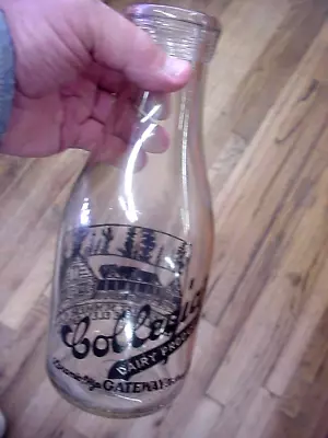 Collegian Dairy Laramie Wyoming Milk Bottle University Summer Camp Lodge 9500 Ft • $100