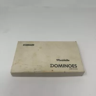 Puremco Marblelike Dominoes No. 616 Super Thick Made In U.S A. Vintage • $29.99