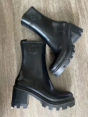 MONCLER Loftgrip Rain Boots Nwith Dust Bagwith TAG  Size IT 35.5 Black • $327