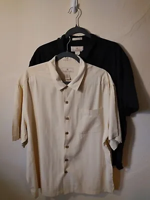 100% Silk Tropical Shirts Paradise Collection Men’s Vintage  Sz XL • $11.95