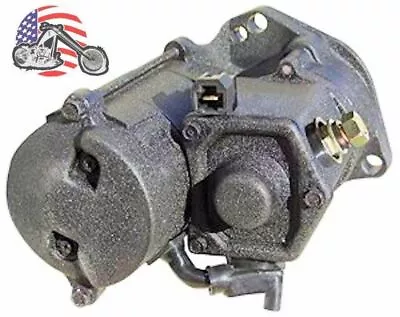 $183.98 • Buy Ultima High Torque Black 1.4KW Angle Side Post Starter Motor Harley Big Twin