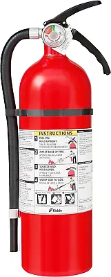 (8.85 Lbs) Kidde Fire Extinguisher  3-A:40-B:C Hose & Wall Mount (Included) • $73.95