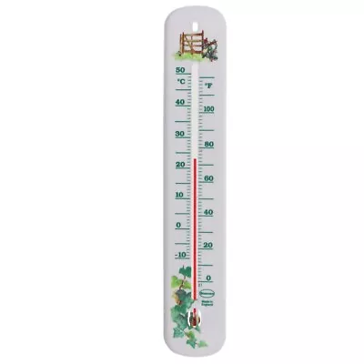 Wall Thermometer - Indoor Outdoor Garden Greenhouse Home Office Room -14/461/3-D • £3.50