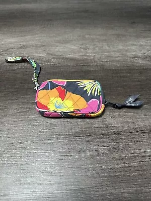 Vera Bradley Zip Wristlet Pouch JAZZY BLOOMS Used In Good Condition • $10