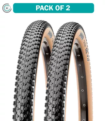 2 Pack Maxxis Ikon Tire 26 X 2.2 Tubeless Folding Black/Dark Tan Dual EXO • $126