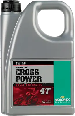 Motorex 196051 Cross Power Synthetic 4T Engine Oil - 5W40 - 4 L • $65.99