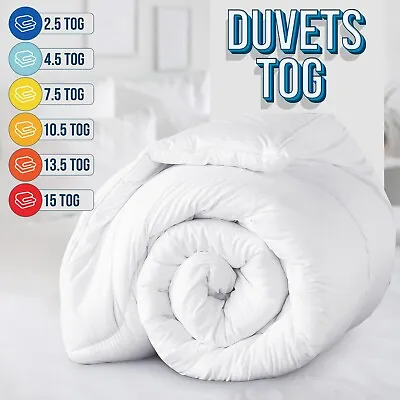 Anti Allergy Duvet/quilt 10.5 13.5 15 Tog Bedding Set Single Double King Size Uk • £9.99