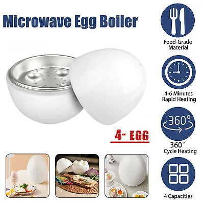 Microwave Egg Boiler Cooker Egg Pod Detaches The Shell Steamer Kitchen Cook Tool • $10.80