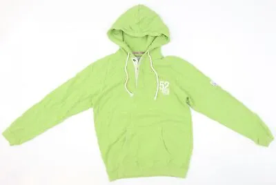 Lazy Jacks Mens Green Cotton Pullover Hoodie Size XS • £9.25