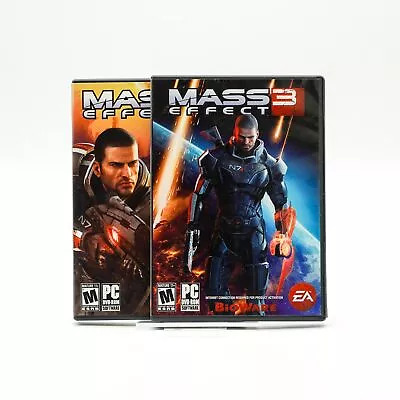 Mass Effect 2 & 3 PC Video Game Epic Bundle Bioware Electronic Arts 2010 Tested • $9.95