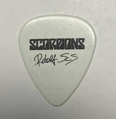 SCORPIONS Rudolph Schenker Authentic White Guitar Pick Rock Heavy Metal Michael • $14.95