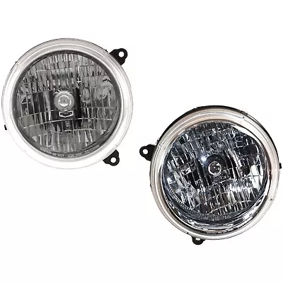 Headlight Set For 2002-2003 Jeep Liberty Left And Right With Bulb 2Pc • $59.93