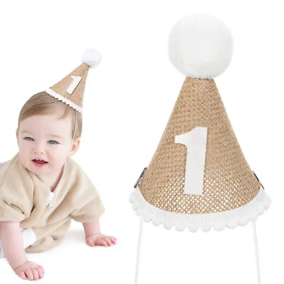  1 Year Old Birthday Decorations First Outfit Girl Party Hat Mini • £3.32