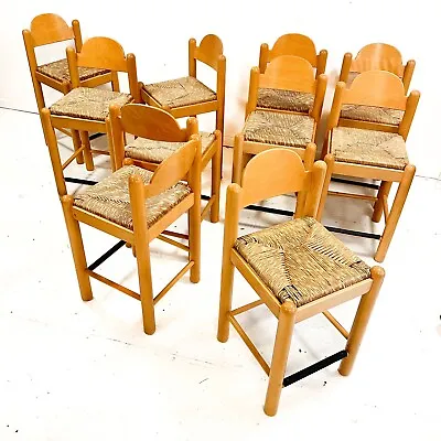 Hank Lowenstein Padova Dining Chairs Oggo Magistretti Rush Seat Modern 1970s • $475