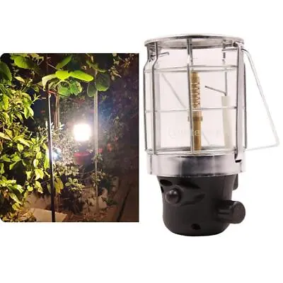 Outdoor Gas Lantern Lamp Propane Light With Net For Camping Hiking Fishing • £25.02