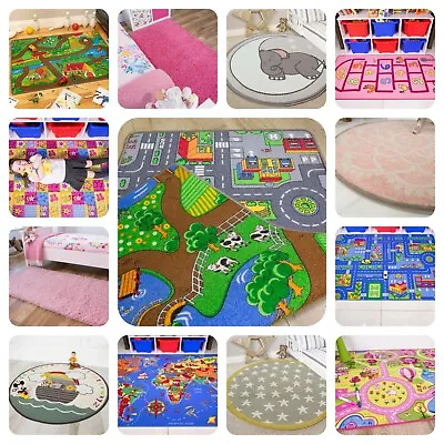Budget Kids Childrens Play Mats Easy Clean Fun Interactive Learning Bedroom Mat • £19.95