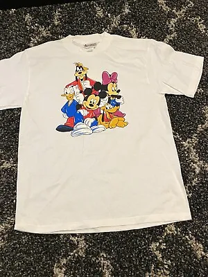 Vintage 90s Mickey Mouse T Shirt Size Youth Large Made In USA Amazing • $14.99