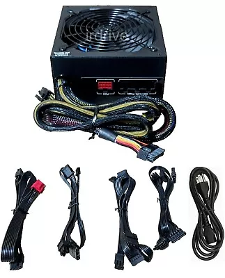 SHARK 1200W Mod Gamer PC PSU For AMD Ryzen Motherboard 4x PCIe GeForce GTX/RTX • $77