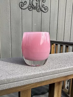 Glassy Baby Evelyn Pink Glass Votive Candle Holder Breast Cancer Nordstrom *READ • $175