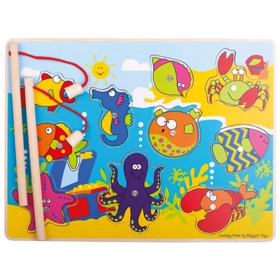 £13.99 • Buy Bigjigs Toys Wooden Magnetic Fishing Fun Game With Rods