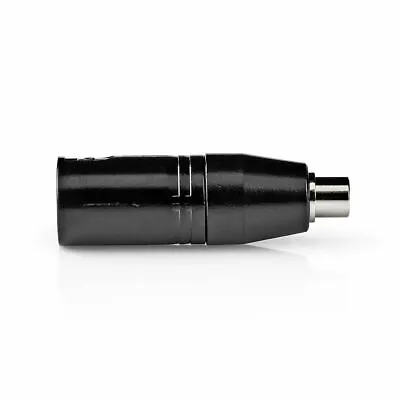 Nedis XLR Adapter XLR 3-Pin Male To RCA Female 1 Pc Metal COTP15930BK • £5.52